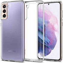Spigen Crystal Hybrid Designed For Galaxy S21 Plus Case (2021), Crystal Clear