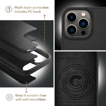 Cyrill Classic Charm Designed For iPhone 13 Pro Max Case (2021), Black