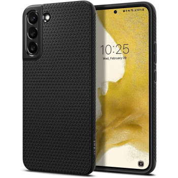 Spigen Liquid Air Armor Designed For Galaxy S22 Plus Case (2022), Matte Black