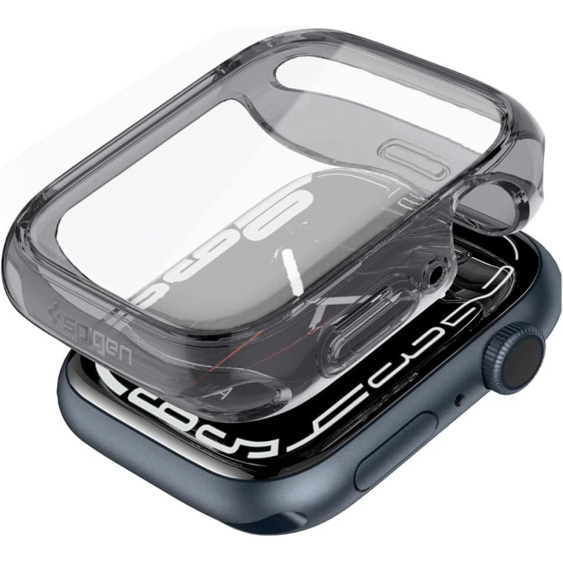 Spigen Ultra Hybrid Designed For Apple Watch Case With Screen Protector For Apple Watch Series, 7 41mm, Space Crystal