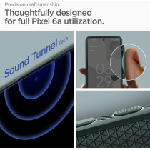 Spigen Liquid Air Armor Designed Cover Compatible For Pixel 6a Case (2022), Midnight Green