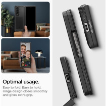 Spigen Neo Hybrid S Designed Cover Compatible For Galaxy Z Fold 4 Case (2022), Black