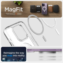 Spigen Ultra Hybrid (MagFit), Anti-Yellowing Technology Designed For iPhone 14 Pro Max Case (2022), Frost Clear