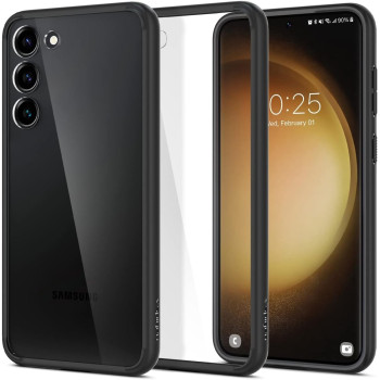 Spigen Ultra Hybrid Designed Cover Compatible For Galaxy S23 Case (2023), Matte Black