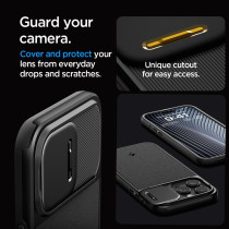 Spigen Magnetic Optik Armor MagFit Designed for iPhone 15 Pro Max Case, (Military-Grade Protection) Compatible With MagSafe (2023), Black