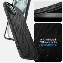Spigen Liquid Air Armor Designed For iPhone 15 Case (2023), Military-Grade Protection, Matte Black