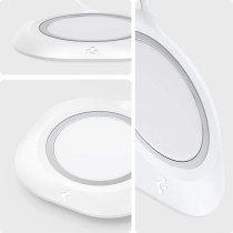 Spigen Mag Fit Designed For MagSafe Charger Pad Cover Case Compatible With iPhone 15, iPhone 14, iPhone 13, iPhone 12 Models, AirPod Pro, AirPod Pro 2, AirPod 3, White