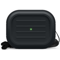Elago Armor Case Compatible With AirPods Pro 2nd Generation Case Cover Compatible With AirPods Pro 2 Case, Lanyard Included, Supports Wireless Charging, Shock Resistant, Full Protection, Black