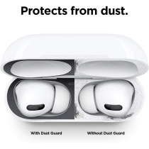 Elago Dust Guard Compatible With Airpods Pro, Airpods Pro 2Nd Generation - Dust-Proof Film, Ultra Slim, Luxurious Looking, Protect From Iron/Metal Shavings, 1 Set, Dark Grey