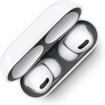Elago Dust Guard Compatible With Airpods Pro, Airpods Pro 2Nd Generation - Dust-Proof Film, Ultra Slim, Luxurious Looking, Protect From Iron/Metal Shavings, 1 Set, Dark Grey
