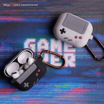 Elago AW5 Compatible With Airpods Pro Case, Classic Handheld Game Console Design Case With Keychain, Durable Silicone Construction, Magsafe Compatible, Black
