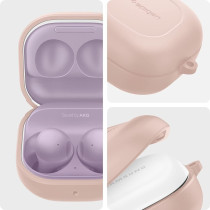 Spigen Silicone Fit Designed For Galaxy Buds2 Pro Case (2022) / Galaxy Buds 2 Case (2021) / Galaxy Buds Pro Case (2021) / Galaxy Buds Live Case 2020, Pink Sand