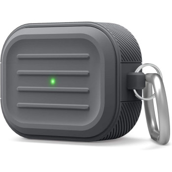 Elago Armor Case Designed For Apple Airpods Pro Case, Tough Drop Protection, Shock Resistant, Made From Durable Silicone, Dark Grey