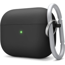 Elago Liquid Silicone Case Compatible With Airpods Pro Case Cover - Keychain Included, Triple Layer Protection, Safeguard Design, Supports Wireless Charging, Matte Black