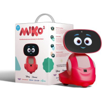 Miko 3 Ai-Powered Smart Robot For Kids, Stem Learning Educational Robot, Interactive Voice Control Robot With App Control, Disney Stories, Coding Apps, Unlimited Games For Girls And Boys Ages 5-10, Red
