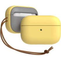 VRS Design Compatible With Apple Airpods Pro Case (2019) With Lanyard Modern-Lemonade, Led-Visible Full Body Shockproof Hard Shell Protective Cover
