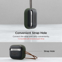 VRS Design Modern For Apple Airpods Pro 2nd Generation And 1st Generation Case (2023/2022/2019), Sand Stone/Olive Green