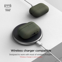 VRS Design Modern For Apple Airpods Pro 2nd Generation And 1st Generation Case (2023/2022/2019), Sand Stone/Olive Green