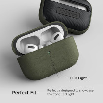 VRS Design Modern For Apple Airpods Pro 2nd Generation And 1st Generation Case (2023/2022/2019), Sand Stone/Olive Green