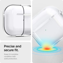 Spigen Ultra Hybrid Designed For Airpods 3rd Generation Case With Keychain, Protective Clear Case For Airpods 3 Case 2021, Jet White