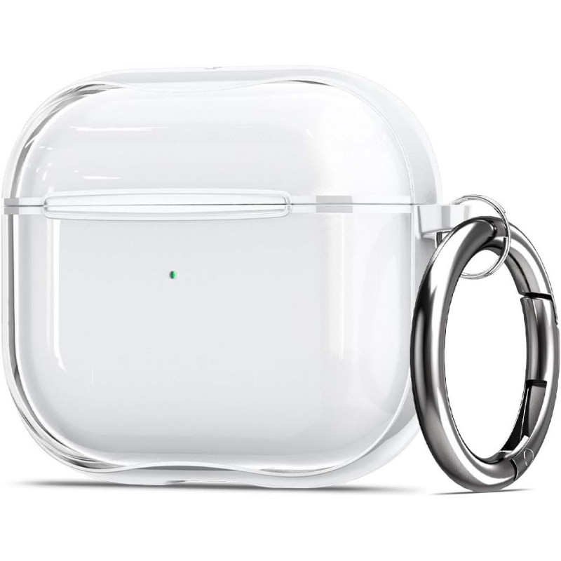 Spigen Ultra Hybrid Designed For Airpods 3rd Generation Case With Keychain, Protective Clear Case For Airpods 3 Case 2021, Jet White
