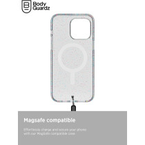 BodyGuardz Carve Clear For iPhone 15 Pro Max Case, Ultra-Slim Shockproof Military Grade Tested 16FT Drop Rating, Compatible With MagSafe and Wireless Charging, Responsive Buttons, MultiColour