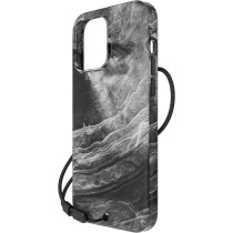 BodyGuardz Carve Marble For iPhone 15 Pro Case, Ultra-Slim Shockproof Military Grade Tested 16FT Drop Rating, Compatible With MagSafe and Wireless Charging, Responsive Buttons, Black