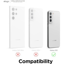 Elago Compatible With Samsung Galaxy S22 Case, Liquid Silicone Case, Full Body Screen Camera Protective Cover, Shockproof, Slim Phone Case, Anti-Scratch Soft Microfiber Lining, 6.1 Inch, Sand Pink