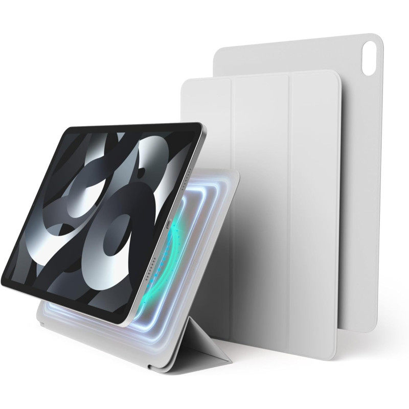 Elago Case For iPad Air 10.9 5th, 4th Generation And iPad Pro 1st Generation 2018, iPad Case With Magnetic Attachment To Metal, Compatible With Apple iPad Pencil And Elagos Pencil Case, Light Grey