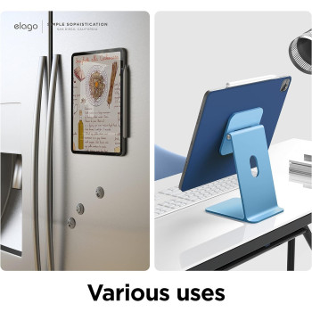 Elago Case For iPad Pro 11 Inch, 4th, 3rd, 2nd Generation iPad Case With Magnetic Attachment To Metal Materials, Compatible With Apple iPad Pencil And Elagos Pencil Case, Blue