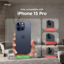 Elago Magnetic Leather Case Compatible With iPhone 15 Pro Max Case, Compatible With All MagSafe Accessories, 6.7 Inch, Built-in Magnets, Vegan Leather, Shockproof, Water-Resistant, Jean Indigo