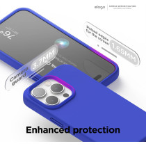Elago Compatible With iPhone 15 Pro Max Case, Liquid Silicone Case, Full Body Protective Cover, Shockproof, Slim Phone Case, Anti-Scratch Soft Microfiber Lining, 6.7 Inch, Cobalt Blue
