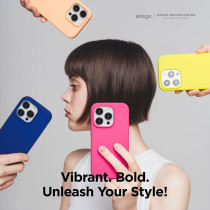 Elago Compatible With iPhone 15 Pro Max Case, Liquid Silicone Case, Full Body Protective Cover, Shockproof, Slim Phone Case, Anti-Scratch Soft Microfiber Lining, 6.7 Inch, Cobalt Blue