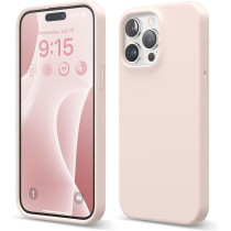 Elago Compatible With iPhone 15 Pro Max Case, Liquid Silicone Case, Full Body Protective Cover, Shockproof, Slim Phone Case, Anti-Scratch Soft Microfiber Lining, 6.7 Inch, Lovely Pink