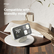 Elago MS M4 Charging Stand Compatible with MagSafe Charger, Premium Silicone Stand Compatible With iPhone 15/14/13/12 Series, Classic White