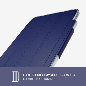 Tech21 EvoFolio Case For iPad 10th Gen, Impact Protection, Multi-Angle Viewing, Blue