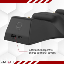 Venom Twin Charging Dock With 2X Rechargeable Battery Packs, (Xbox Series X and S, Xbox One), Black