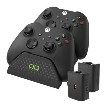 Venom Twin Charging Dock With 2X Rechargeable Battery Packs, (Xbox Series X and S, Xbox One), Black