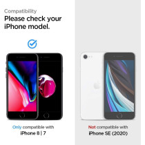 Spigen Tempered Glass Screen Protector (GlasTR EZ FIT) Designed For iPhone 8 / iPhone 7, 4.7 Inch, Pack Of 2