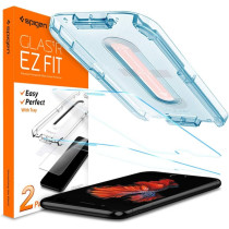 Spigen Tempered Glass Screen Protector (GlasTR EZ FIT) Designed For iPhone 8 / iPhone 7, 4.7 Inch, Pack Of 2