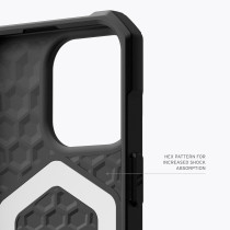 Urban Armor Gear UAG Case Compatible With iPhone 15 Pro Case 6.1 Essential Armor Black Built-in Magnet Compatible With MagSafe Charging Rugged Military Grade Dropproof Protective Cover