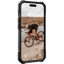 Urban Armor Gear UAG Case Compatible With iPhone 15 Pro Case 6.1 Essential Armor Black Built-in Magnet Compatible With MagSafe Charging Rugged Military Grade Dropproof Protective Cover