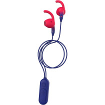 iFrogz Sound Hub Tone Bluetooth Earbuds Water-Resistant, Navy/Red