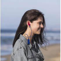 iFrogz Sound Hub Tone Bluetooth Earbuds Water-Resistant, Navy/Red
