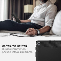 Spigen Rugged Armor Designed for Galaxy Tab A 10.1 Case 2019 T510/T515, Matte Black
