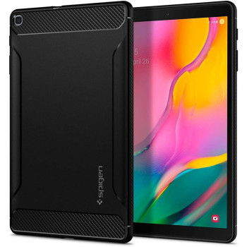 Spigen Rugged Armor Designed for Galaxy Tab A 10.1 Case 2019 T510/T515, Matte Black
