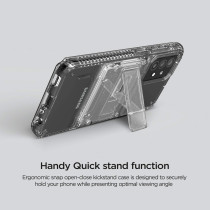 VRS Design Damda Quickstand Pro Case Compatible With Galaxy A52 6.5 Inch, 2021, Clear