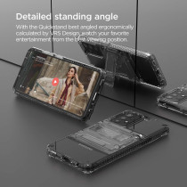 VRS Design Damda Quickstand Pro Case Compatible With Galaxy A52 6.5 Inch, 2021, Clear