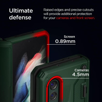 VRS Design Terra Guard For Galaxy Z Fold 3, Semi-Auto Hinge Protective Case Compatible With Galaxy Z Fold 3 5G, 2021