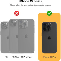 VRS Design Phone Case For iPhone 15 Pro, Compatible With Magsafe, Terra Guard Modeern Premium Modern Style Dual Protection Magnetic Case For iPhone 15 Pro, Purple